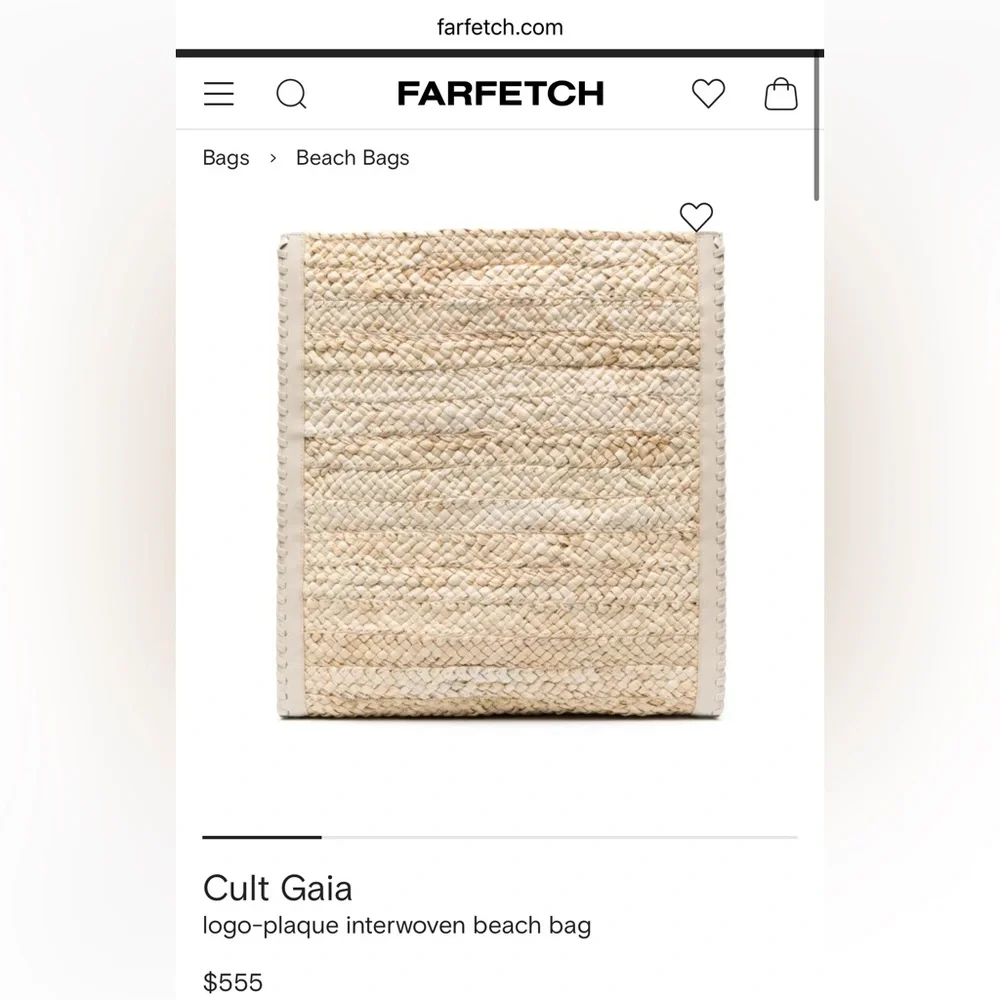 Price Firm - CULT GAIA Remi Woven Raffia Tote Bag in Natural